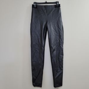 Betabrand faux leather leggings S black